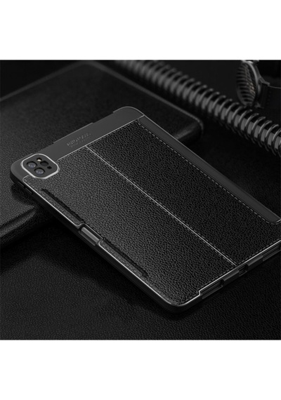 Apple Uyumlu iPad Pro 11'' 2022 4. Nesil M2 Çip Deri Görünümlü Kalemlikli Kılıf Lux Case Kılıf