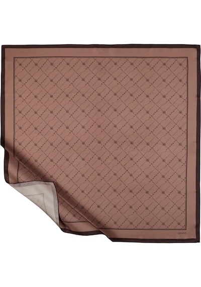 İpekevi Twill İpek Eşarp - Monogram - Puslu Leylak - Puslu Leylak
