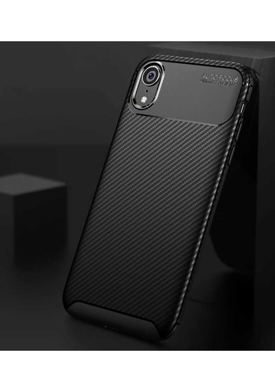 Apple Uyumlu iPhone XR 6.1 Kilif Karbon Silikon Case 359767775