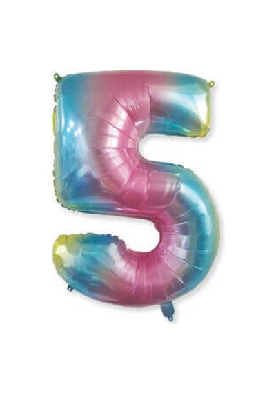 FOLYO BALON RAKAM 5 40 İNC RENGARENK PK:1-1