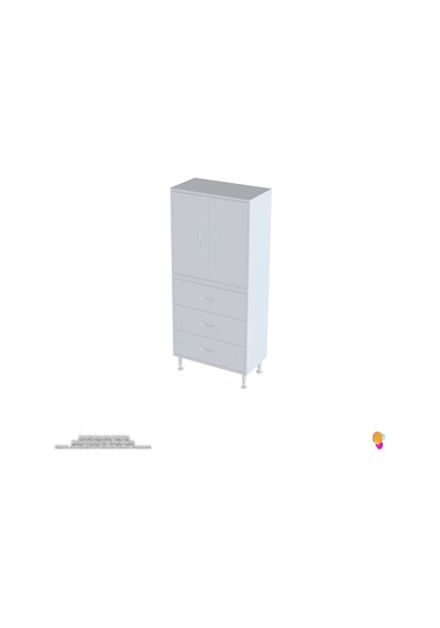 Modilayn İlkim 60 X 138 X 32,5 Cm' Lik Kapak İçi Çift Raflı Ve 3 Çekmeceli Düzen Harikası Dolap Beyaz Modilayn İlkim 60 X 138 X 32,5 Cm' Lik Kapak İçi Çift Raflı Ve 3 Çekmeceli Düzen Harikası Dolap Beyaz