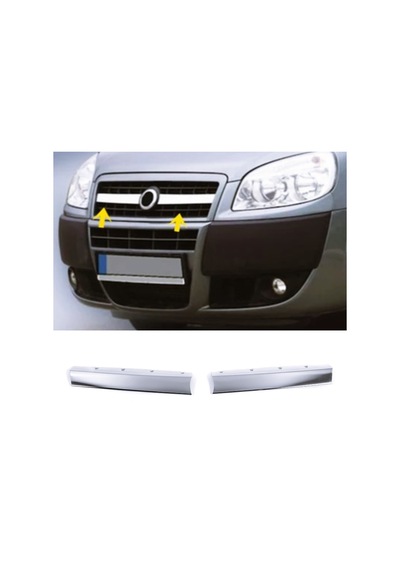 Fiat Doblo Krom Ön Panjur 2prç P.çelik 2006-2010 Arası
