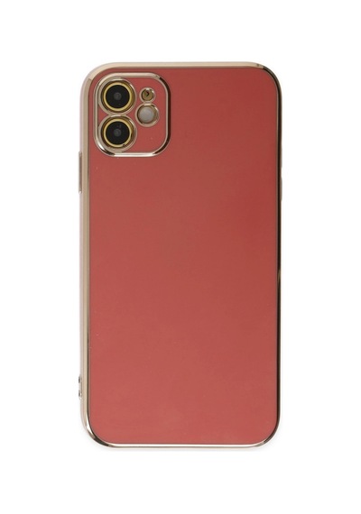 Apple İphone 12 Kılıf Volet Silikon - Kırmızı