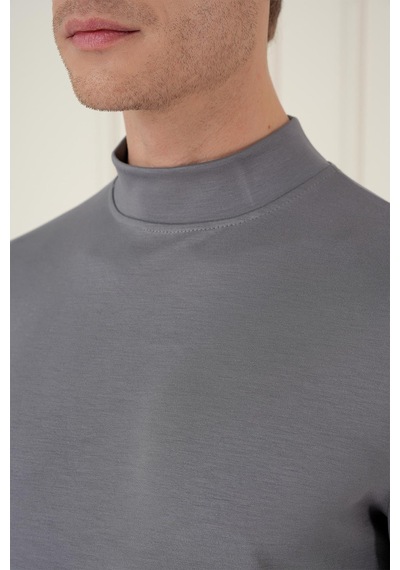 Efor Ts 894 Slim Fit Füme Spor T-shirt Füme