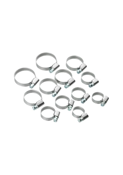 10'lu Metal Hortum Kelepçesi Seti 8-18 Mm / 11-20 Mm / 13-23 Mm / 18-25 Mm / 14-27 Mm Ayarlanabilir Paslanmaz