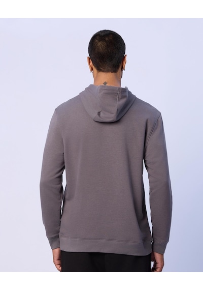 Kappa Benjamin Erkek Gri Regular Hoodie