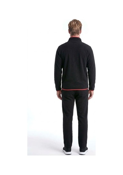 Pierre Cardin 6162 Erkek Uzun Kollu Quarter Zip Eşofman Takımı-siyah