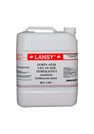 Lansy Zemin Ağır Yağ ve Kir Temizleyici Makina Kullanımı İçin 5 KG