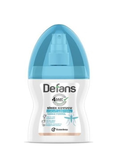 Defans Su Bazlı Sinek Kovucu Vücut Spreyi Yağsız 4 x 100 ML