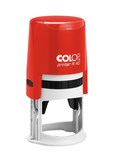 Colop R40 Yuvarlak Kırmızı Kasa Kırmızı Keçe - 40 MM