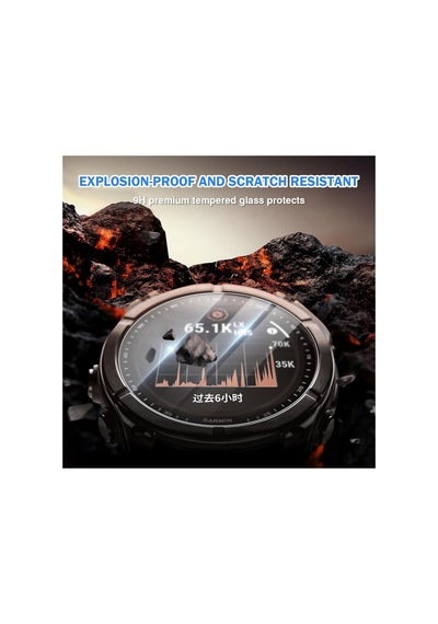 Garmin Fenix 5 47mm 9h Temperli Cam Ekran Koruyucu 2 Adet
