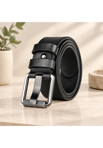Siyah 4.5 Cm Lüks Kot Kemeri