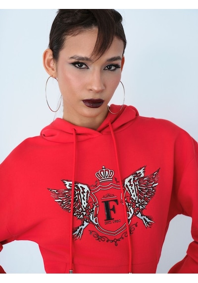 LOFT Oversize Kadın Sweatshirt Lf2036853 Q1.v1 Kırmızı
