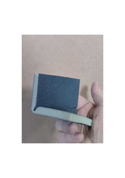 9.5 X 12.5 Cm Yassı Sünger Zımpara 220 Kum 1 Adet Takoz Blok Flex Taşlama Ahşap El İnce İş Zımparası