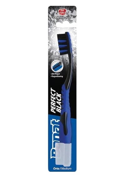 Perfect Black Diş Fırçası Orta Açık Ahşap