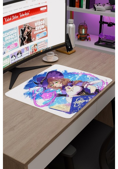 Lisa Genshin Impact Anime Oyuncu V1 - 48x40 Xl Gaming Mouse Pad Fare Altlığı