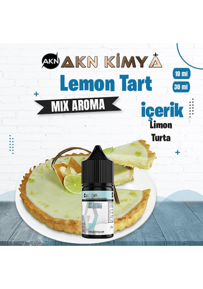 Akn Kimya Lemon Tart Mix Aroma Limon Turta Gıda Aroması 10 Ml