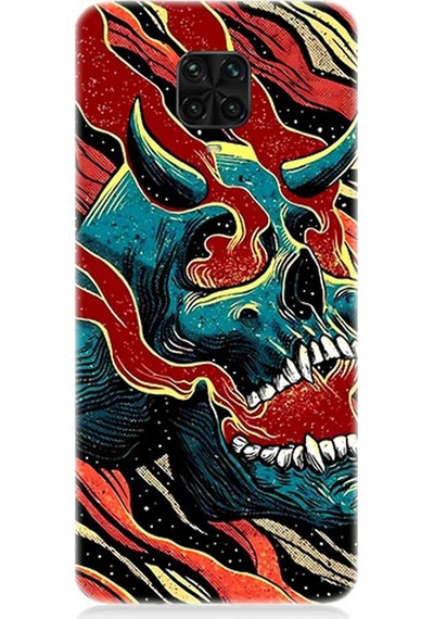 Xiaomi Redmi Note 9 Pro Uyumlu Silikon Kılıf Devil Skull Şeytan Kafatası