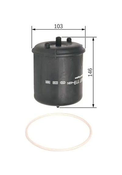 Bosch F026407119 Yag Filtresi 1643072 1872106 1922496