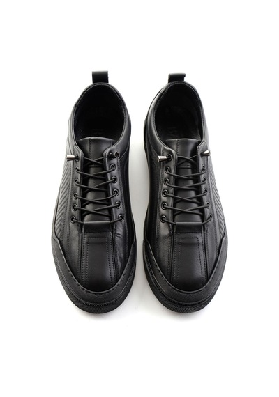 Bambi Siyah Napa Hakiki Deri Erkek Sneaker E01438096043