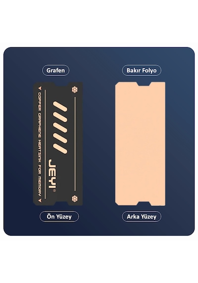 Jeyı Nb-cg Bakır-grafen Dizüstü Laptop Ram Soğutucu Ddr3 / Ddr4 / Ddr5 Sodımm Ram Heatsink