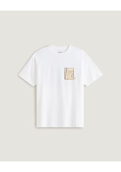 Vans Stretch Stack Crackle Ss Tee Erkek Beyaz T-shirt - Vn000swe