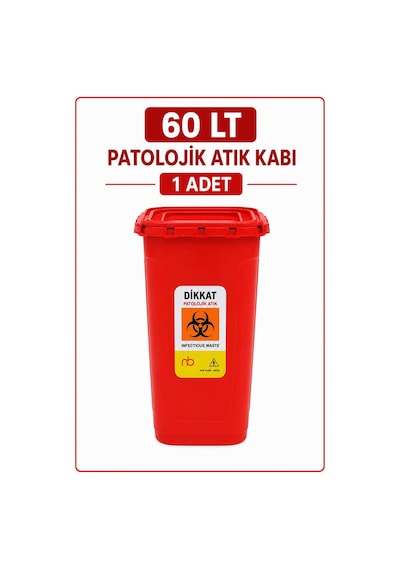 Telkar Patolojik Atık Kabı 60 L 1 Adet