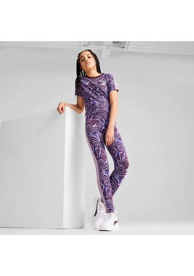 Puma Lava Land Leggings Çocuk Tayt 62644444 Mor