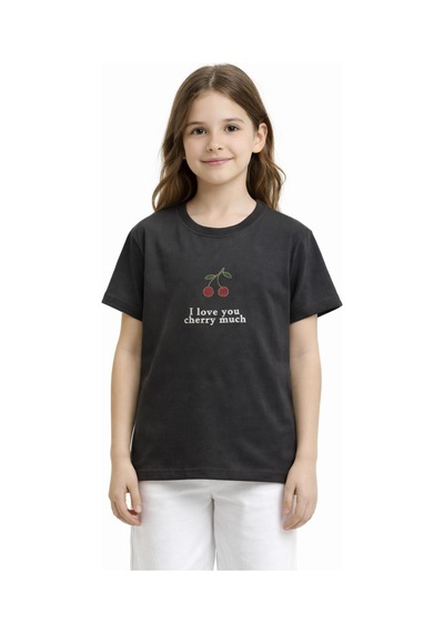 Yale Kids 8-12 Yaş Kız Çocuk Tişört Siyah