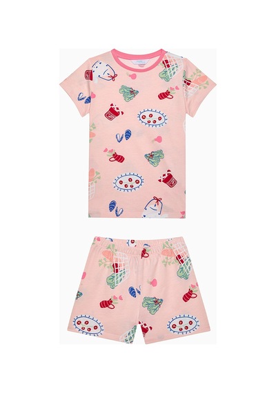 Penti Kız Çocuk Local Pamuklu Çok Renkli 2li Pijama Takımı Çok Renkli