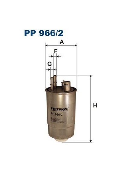 Fıltron Pp966.2 - Yakıt Filtresi Doblo 1.9jtd 01- - Fıorıno 1.3d