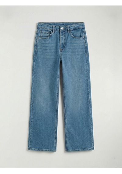 Lcwaıkıkı Classic Mavi Yüksek Bel Wideleg Kadın Jean Pantolon