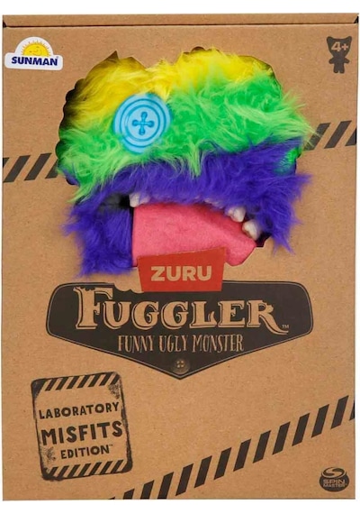 Fuggler Laboratory Misfits Seri 1 Komik Çirkin Canavar Peluş - 23 Cm - Oogah Boogah Çok Renkli