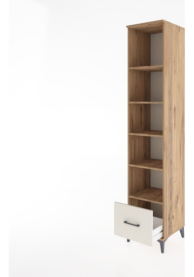 Hyperion Dolap 5 Raflı Tek Çekmeceli 44x44x221 Çam-aytaşı Çam