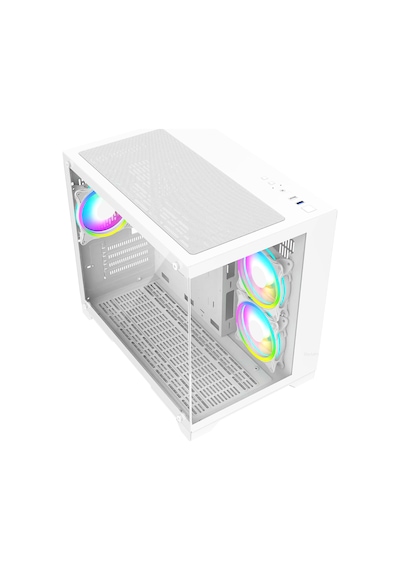 Revenge Nova 3 RGB Fanlı Temperli Cam Boş Panel M-ATX Oyuncu Bilgisayar Kasası Beyaz Revenge Nova 3 RGB Fanlı Temperli Cam Boş Panel M-ATX Oyuncu Bilgisayar Kasası Beyaz