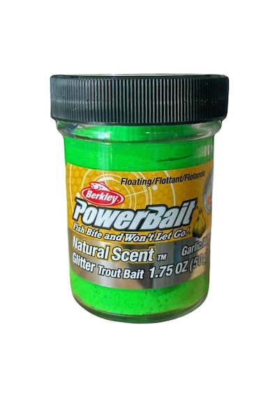 Berkley Powerbait Doğal Kokulu Glitter Simli Alabalık Hamuru - Spring Green
