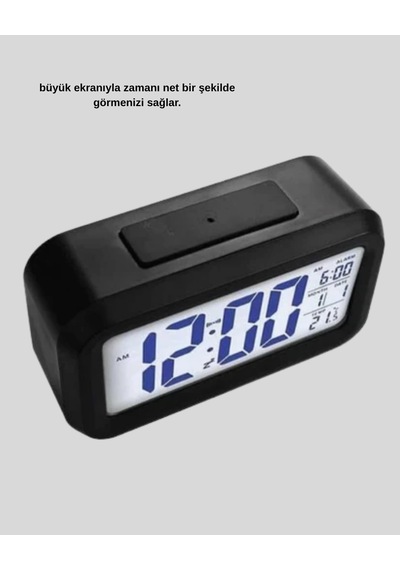 Mey İthalat Sensörlü Dijital Masa Saati Alarm Ve Sıcaklık Göstergeli Diğer