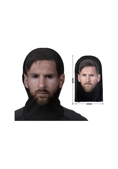 Lionel Messi 3 Boyutlu Nefes Alabilen Ünlü Maskesi