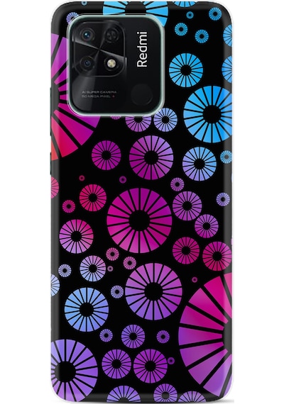 Xiaomi Redmi 10C Kılıf Silikon Desen Özel Seri Daireler 1751
