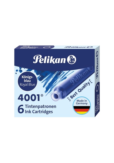 Pelikan Kartuş Serisi Tp6x Dolma Kalem Kartuşu Mavi Tek Renk