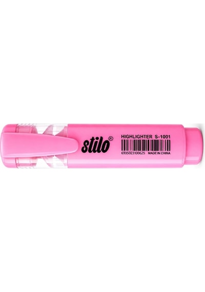 Stilo Fosforlu Kalem Pembe - 3 Adet