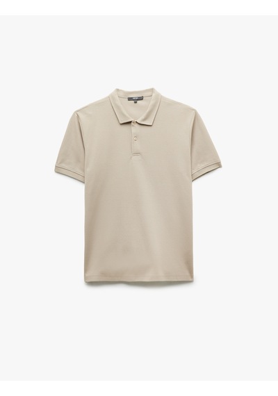 Koton Regular Fit Kısa Kollu Pamuklu Polo Yaka Tişört Gri 6wam10028mk Gri