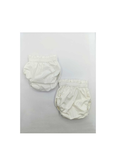 2 Adet Bebek Alıştırma Külot Beyaz Beyaz - 602767496 Beyaz Beyaz