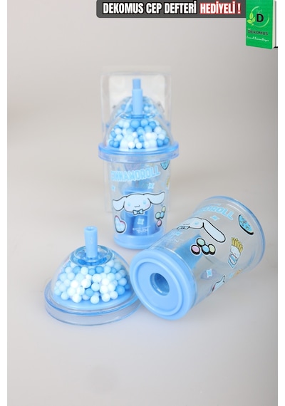 X Dekomus Lisanslı Cinnamoroll Tek Bıçaklı My Mug Boncuklu Kalemtraş Tek Adet