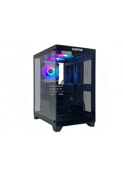 Aktuf Ronin Siyah 3 Rgb Fanlı 600w Power Supply M-atx Gaming Oyuncu Bilgisayar Kasası