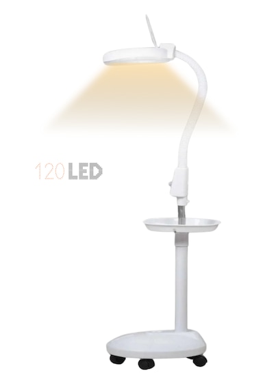 Beauty Vogue Plastik Ayaklı Loop Işıklı Büyüteç Lamba DF-ML03 120 LED 5x Büyütme