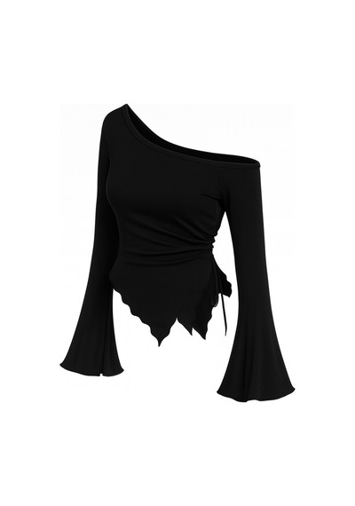 Meren Like Your Style Siyah Uzun Kollu Asimetrik Yaka Drapeli Yan Bağlamalı Bahar Sonbahar Bluz Üst Siyah Meren Like Your Style Siyah Uzun Kollu Asimetrik Yaka Drapeli Yan Bağlamalı Bahar Sonbahar Bluz Üst Siyah