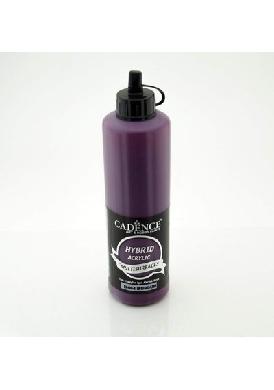 Cadence Hybrid Multisurface Akrilik Boya 500 Ml. H-064 Mürdüm Diğer