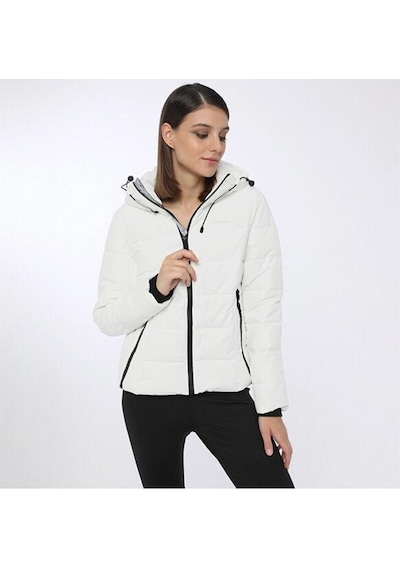 Lumberjack 2w W-sn31 Apreski Coat 2pr Kadın Mont-beyaz Beyaz