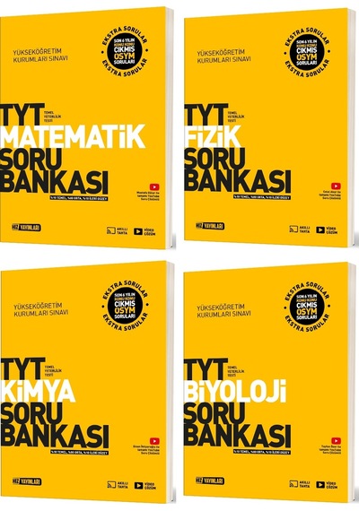 Hız 2025 Tyt Matematik Fizik Kimya Biyoloji Soru Seti 4 Kitap